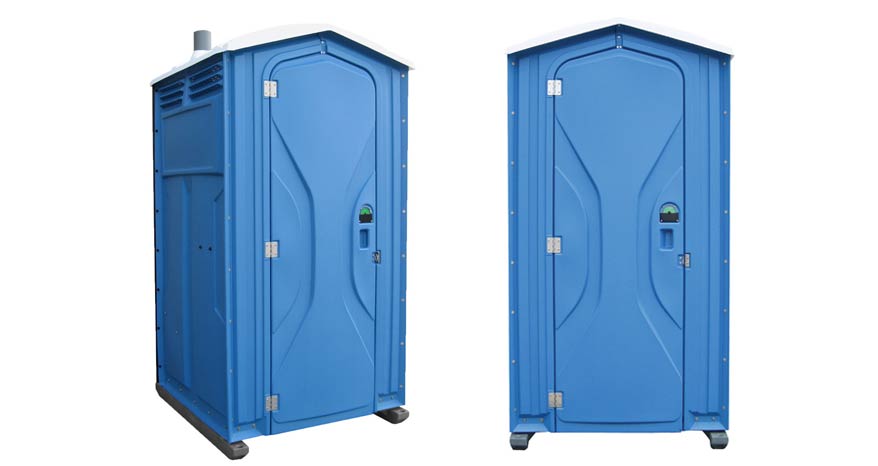 Long-term porta potty units on site in Clovis, California